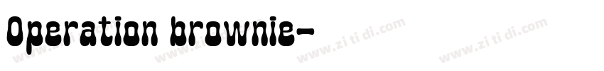 Operation brownie字体转换